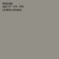 #939088 - Lemon Grass Color Image